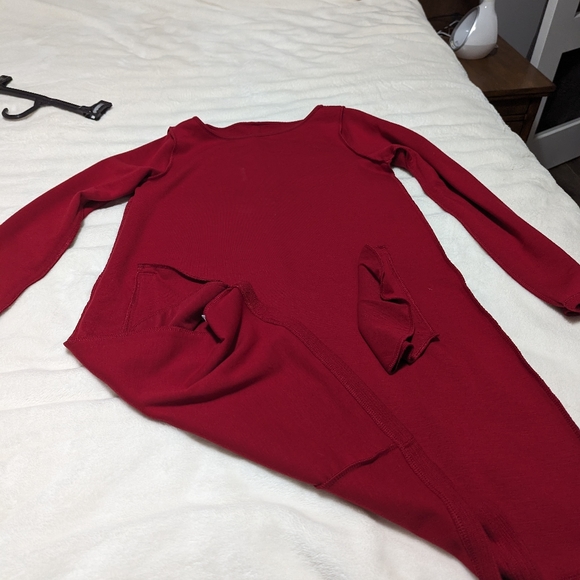 - Gap Red sweater dress with 2 Zippered pockets. Long sleeves - Picture 2 of 9